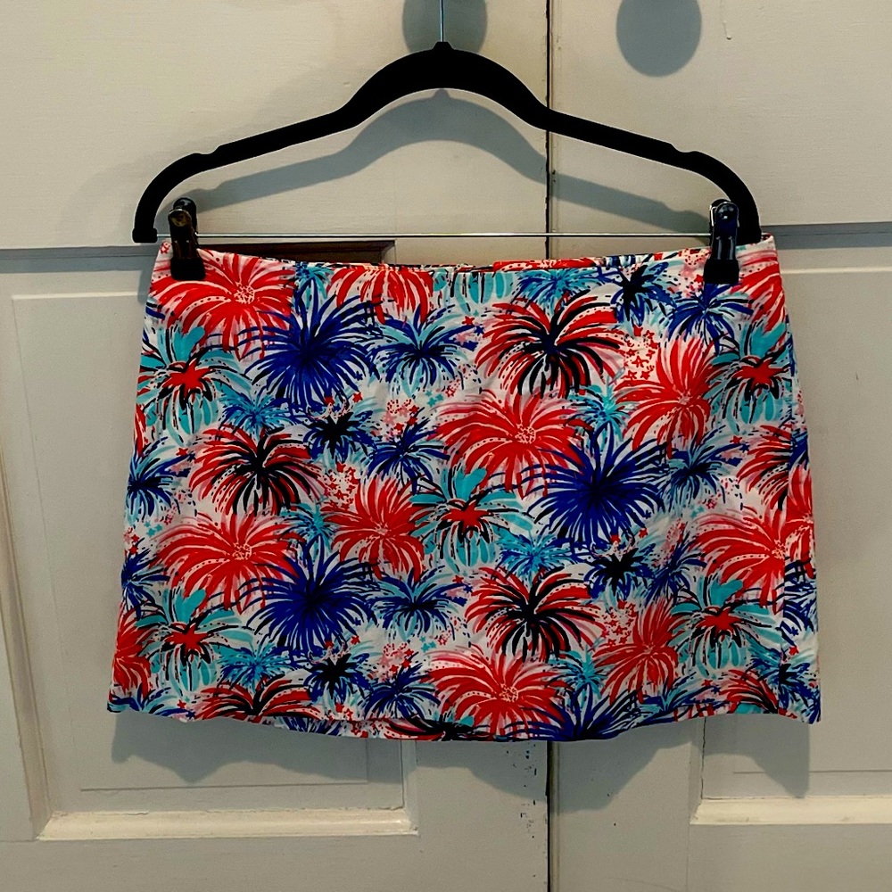 Hard to Find: Lilly Pulitzer Feelin Sparks mini skirt. Smoke free doodle home.